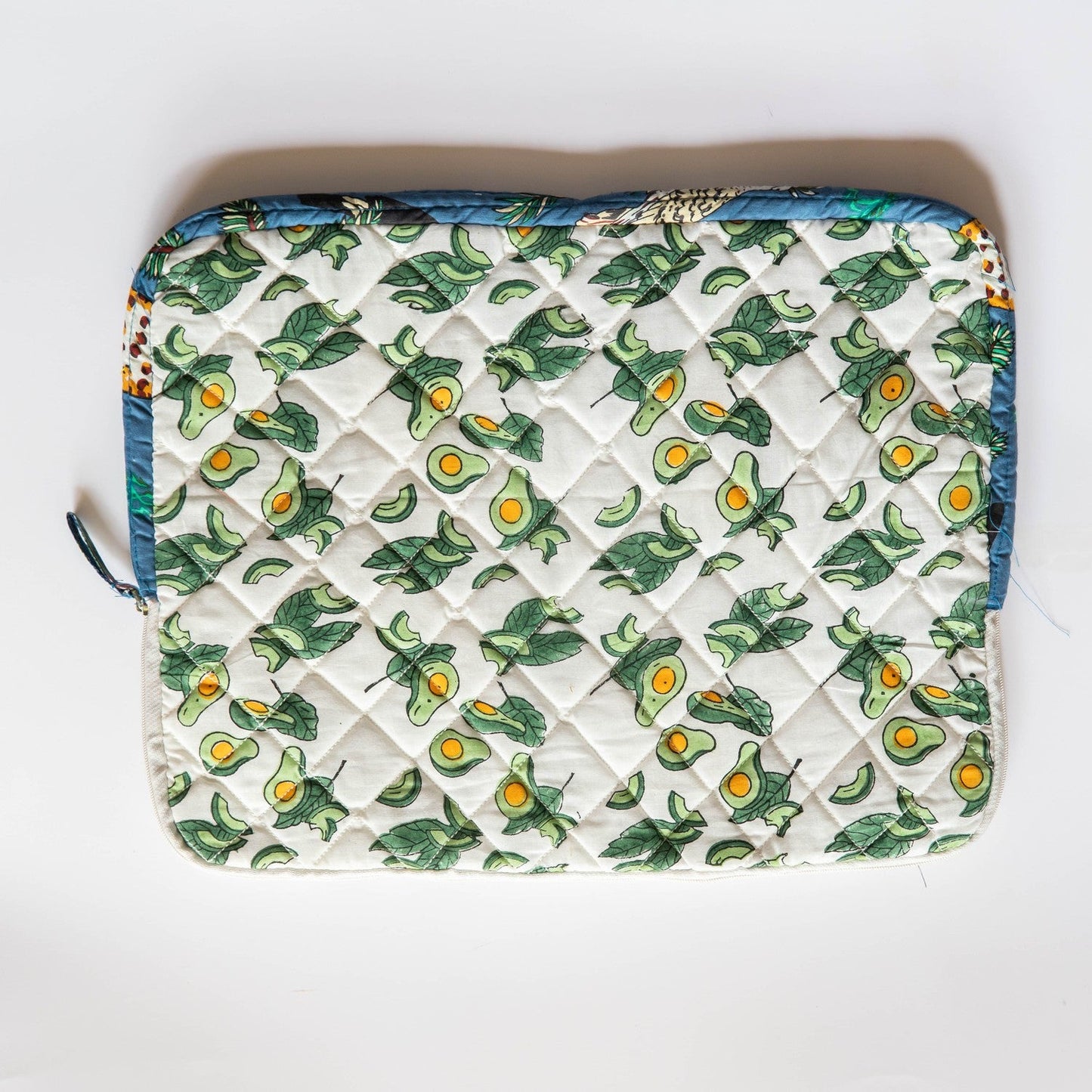 Avocado Blockprinted Laptop Sleeve