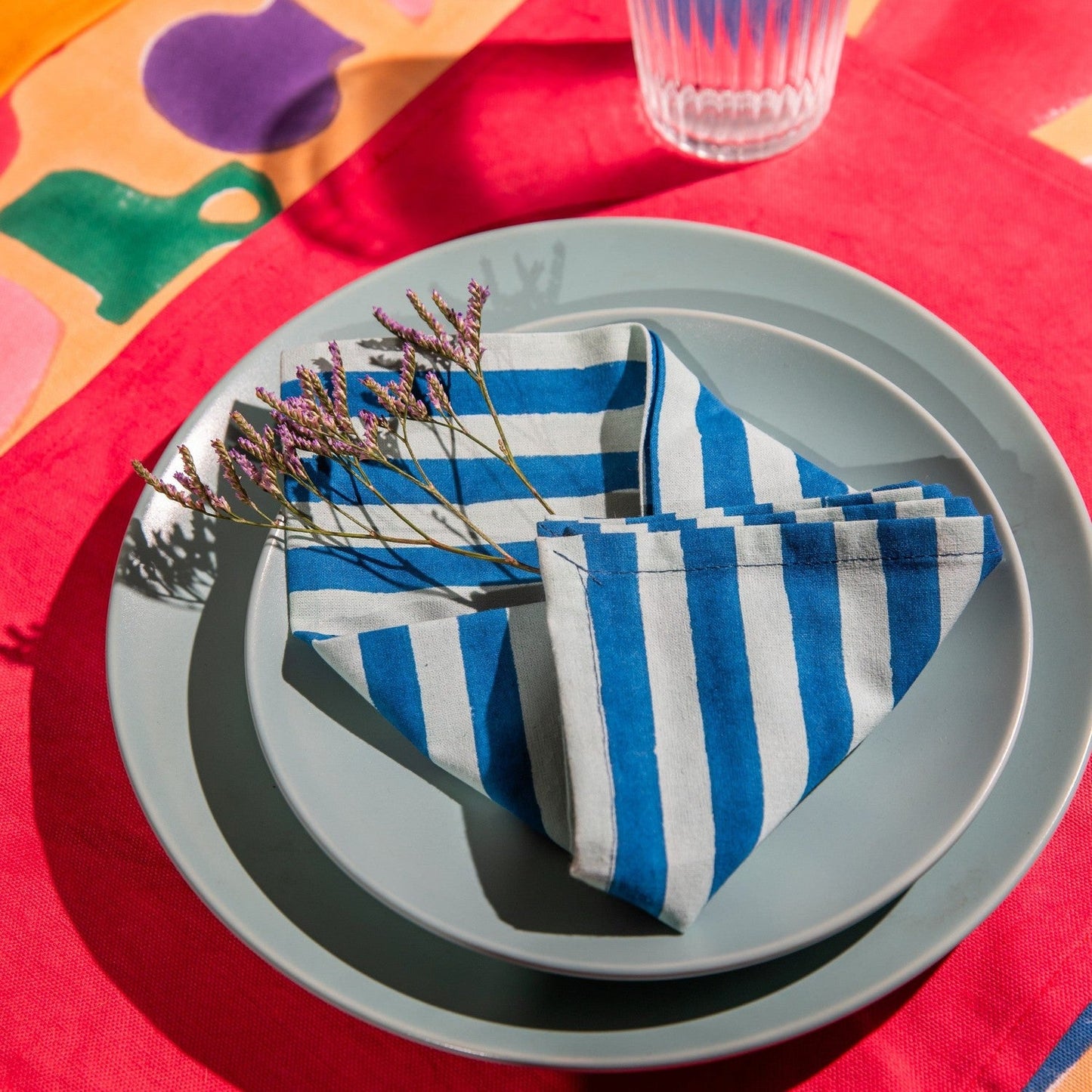 Colorful Medley of Pots Table Linen Set