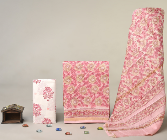 Chanderi Silk Suit Set