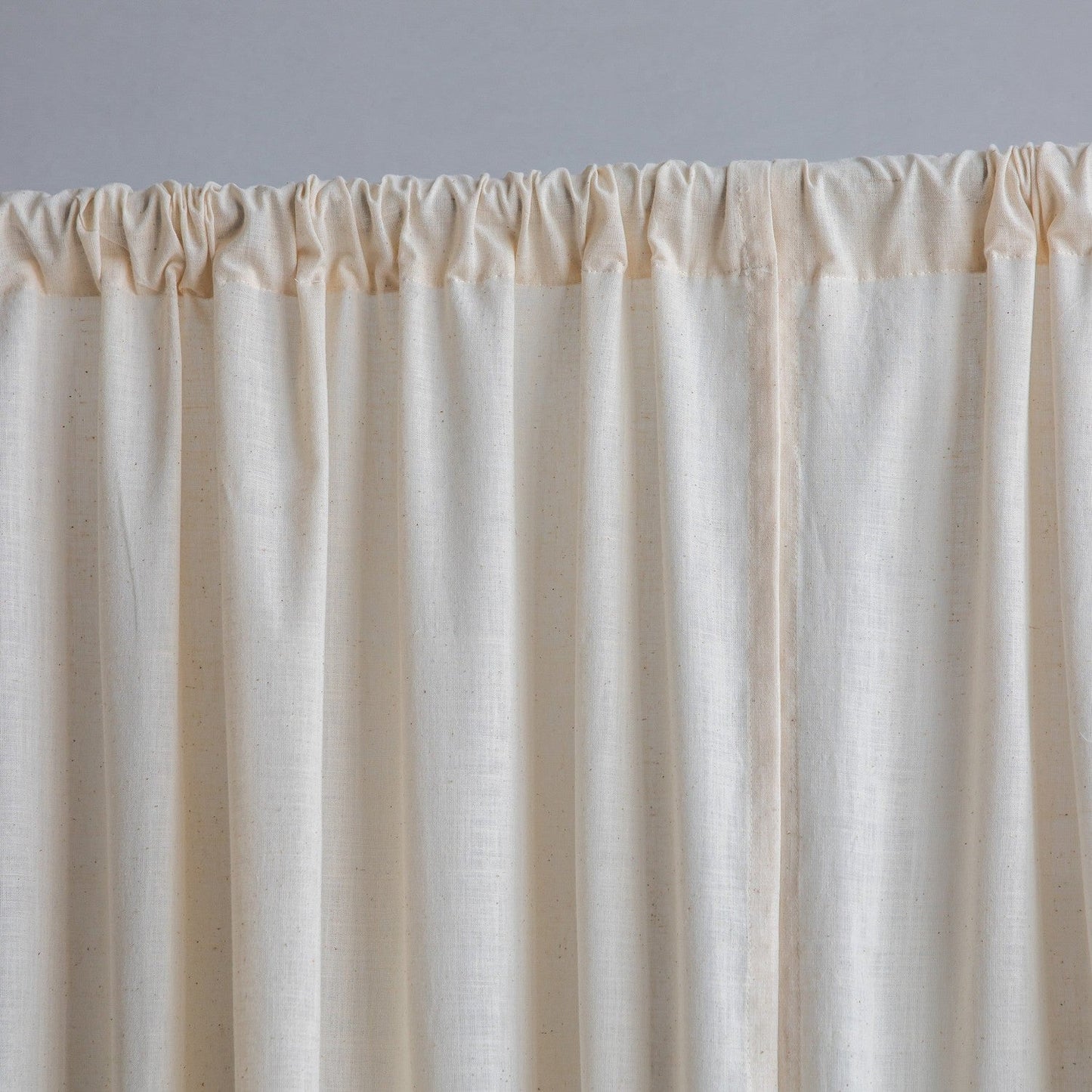 Plain Off White Khadi Handwoven Curtain